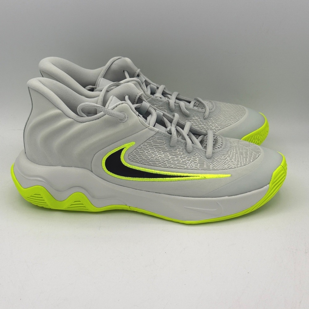 Nike Giannis Immortality 4 Basketball Shoes Mens 8.5 Silver Volt FQ3680-007
